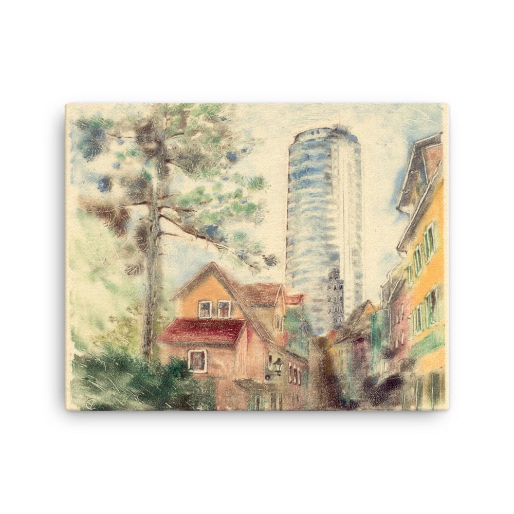 Jena Uniturm - Leinwand 41x51 cm artlia