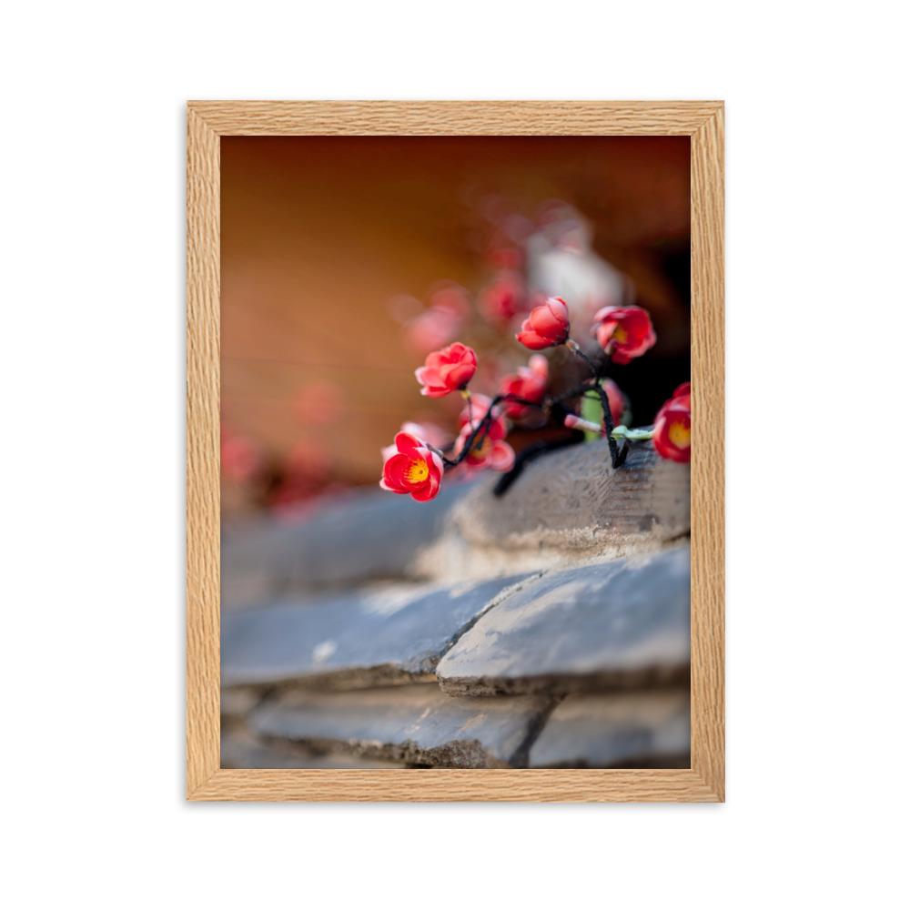koreanische Mauer - Poster im Rahmen Oak / 30×40 cm artlia