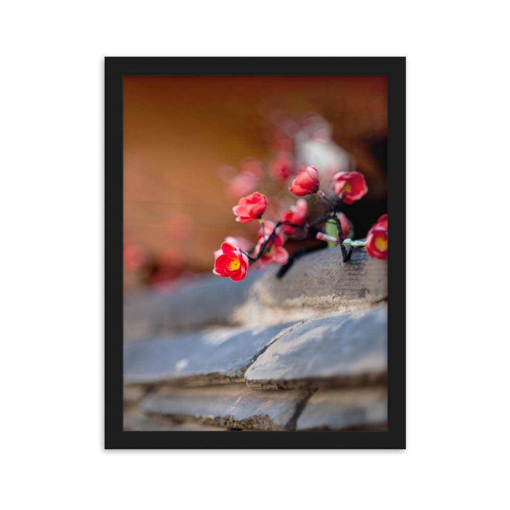 koreanische Mauer - Poster im Rahmen Schwarz / 30×40 cm artlia