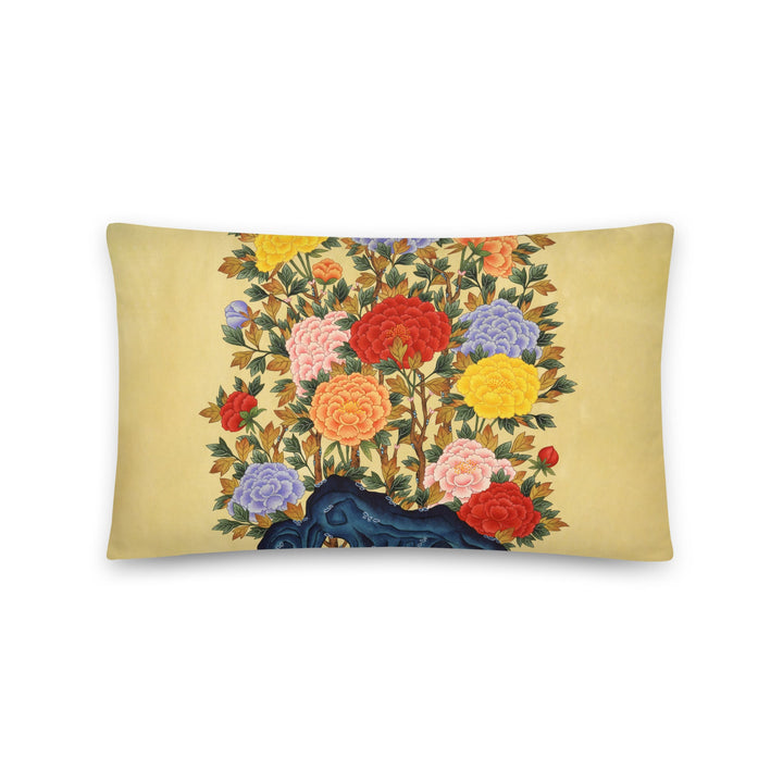 koreanische Pfingstrosen - Kissen 46x46 cm artlia