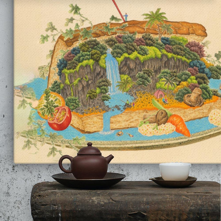 köstliche Landschaft 7 - Leinwand artlia