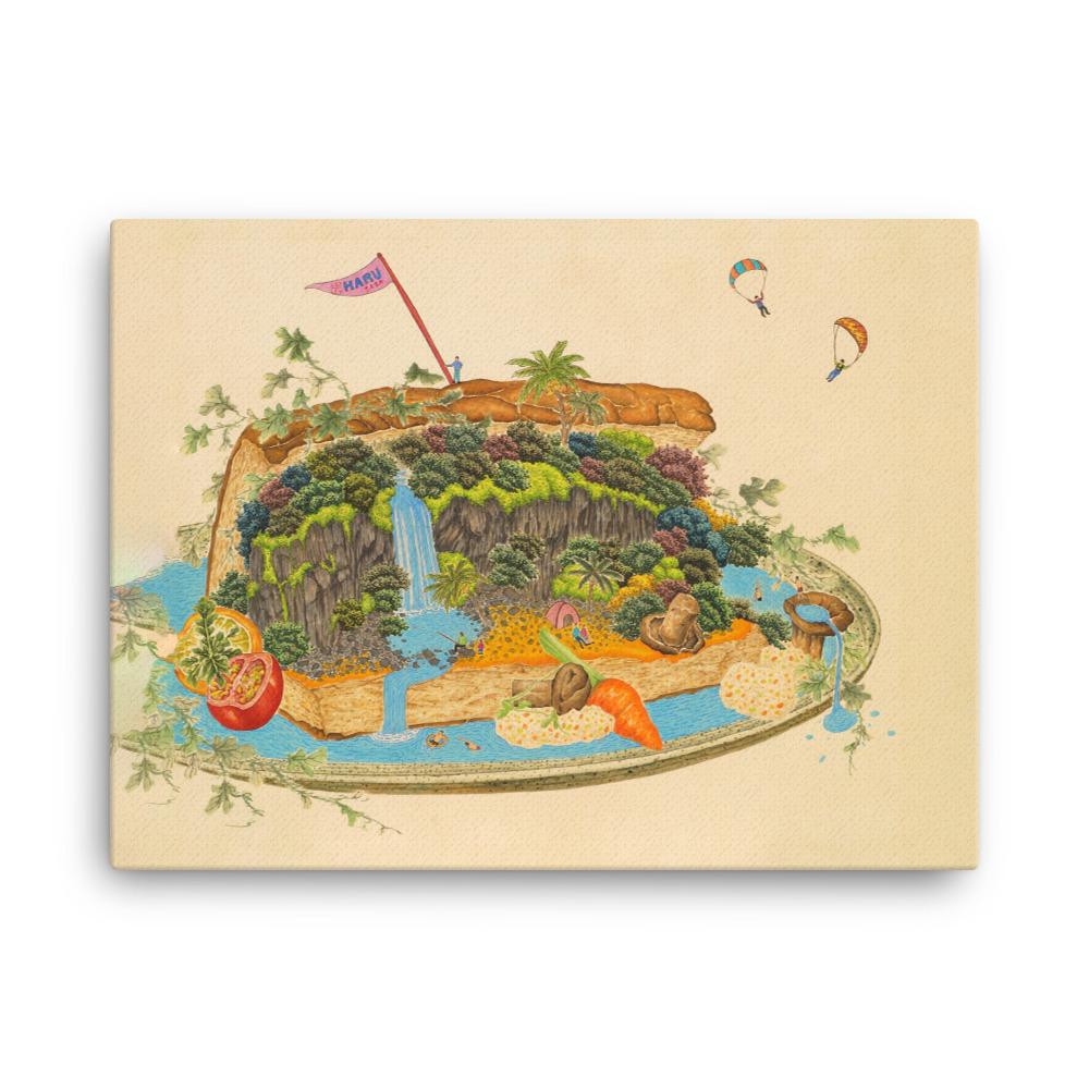 köstliche Landschaft 7 - Leinwand 30x41 cm artlia