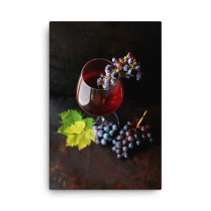 Leinwand - Wein und Trauben 61x91 cm artlia