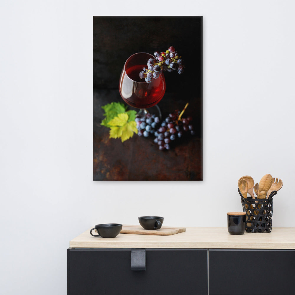Leinwand - Wein und Trauben artlia