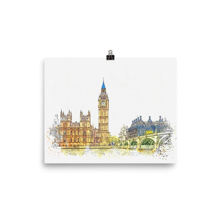 London in Orange - Poster 20x25 cm artlia
