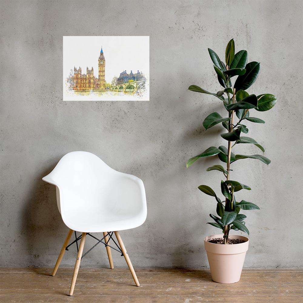 London in Orange - Poster 46x61 cm artlia