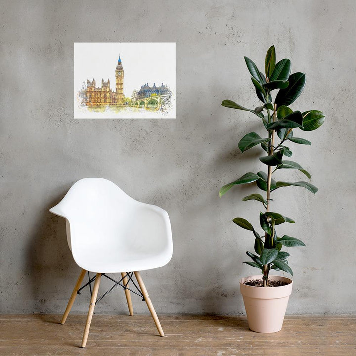 London in Orange - Poster 46x61 cm artlia