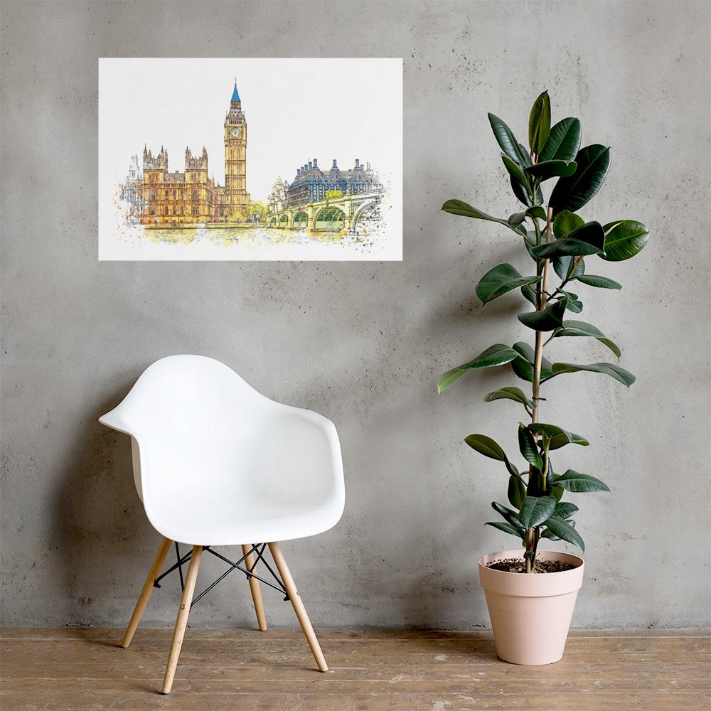London in Orange - Poster 61x91 cm artlia