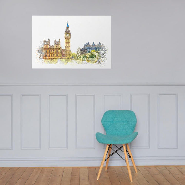 London in Orange - Poster artlia