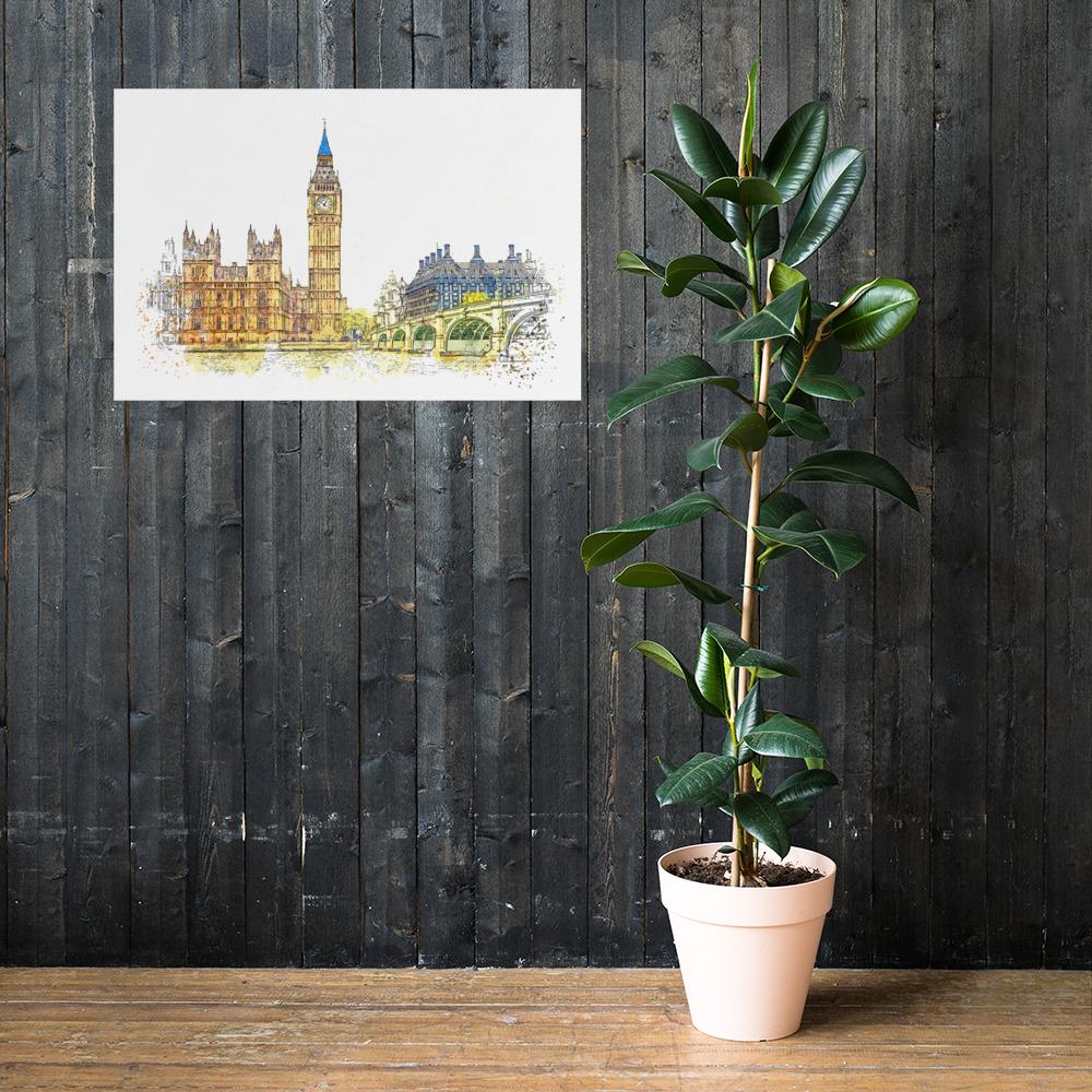 London in Orange - Poster artlia