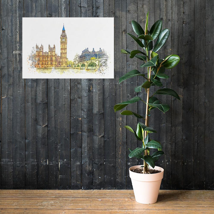 London in Orange - Poster artlia