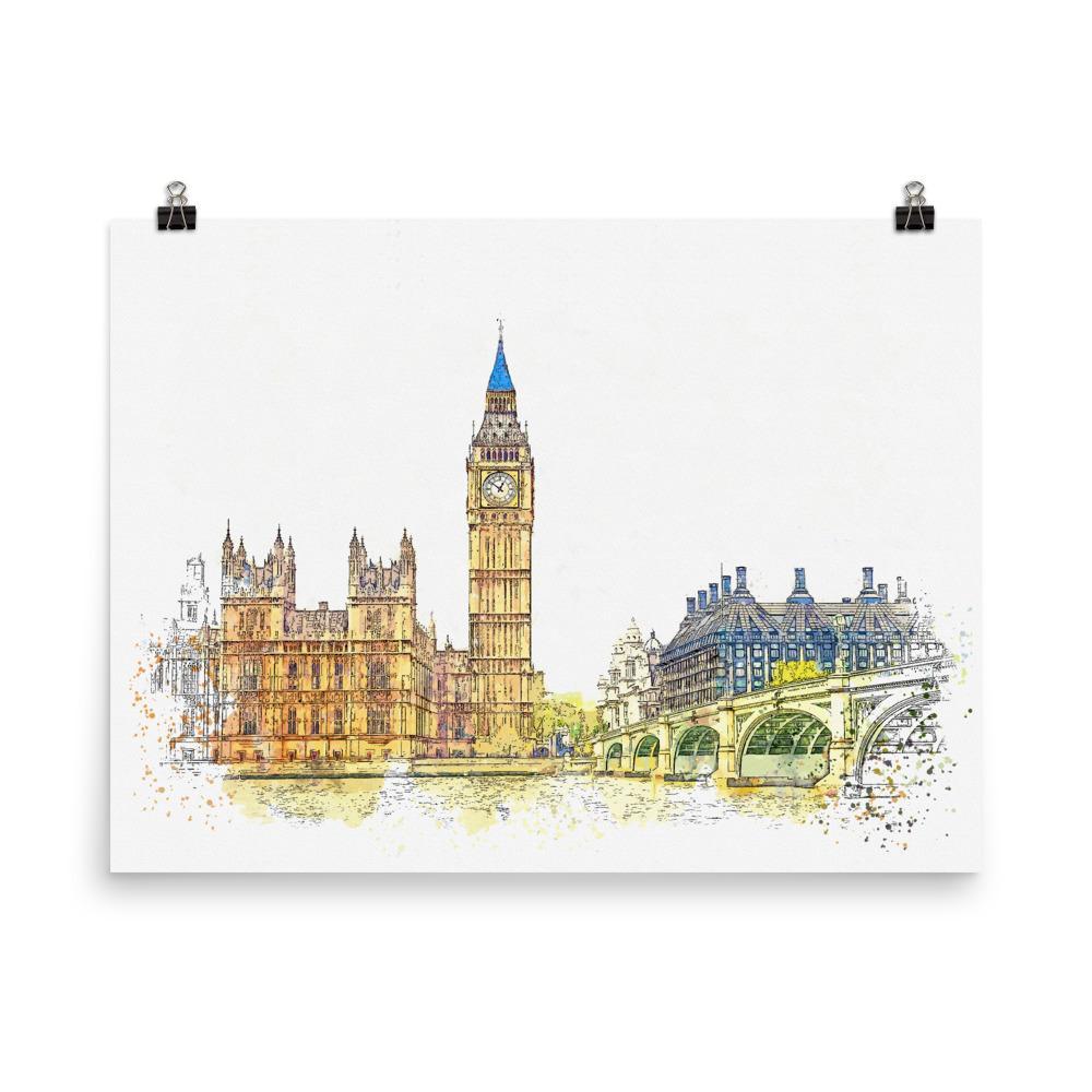 London in Orange - Poster artlia
