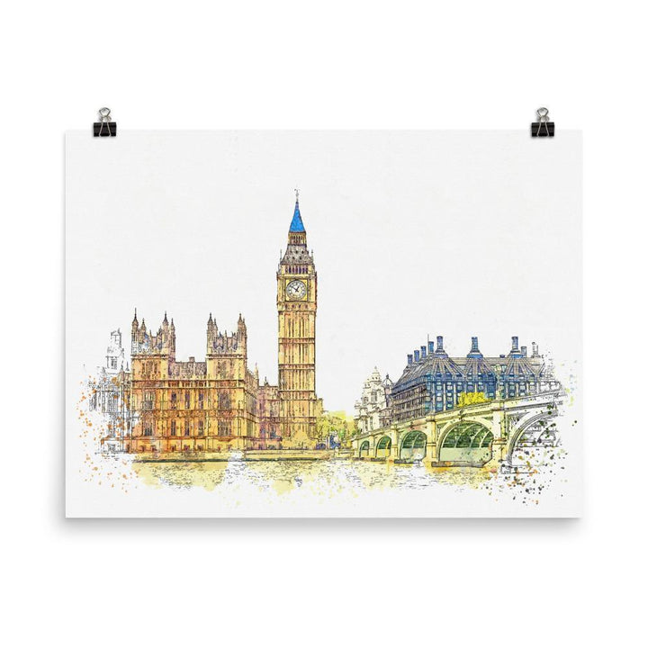 London in Orange - Poster artlia