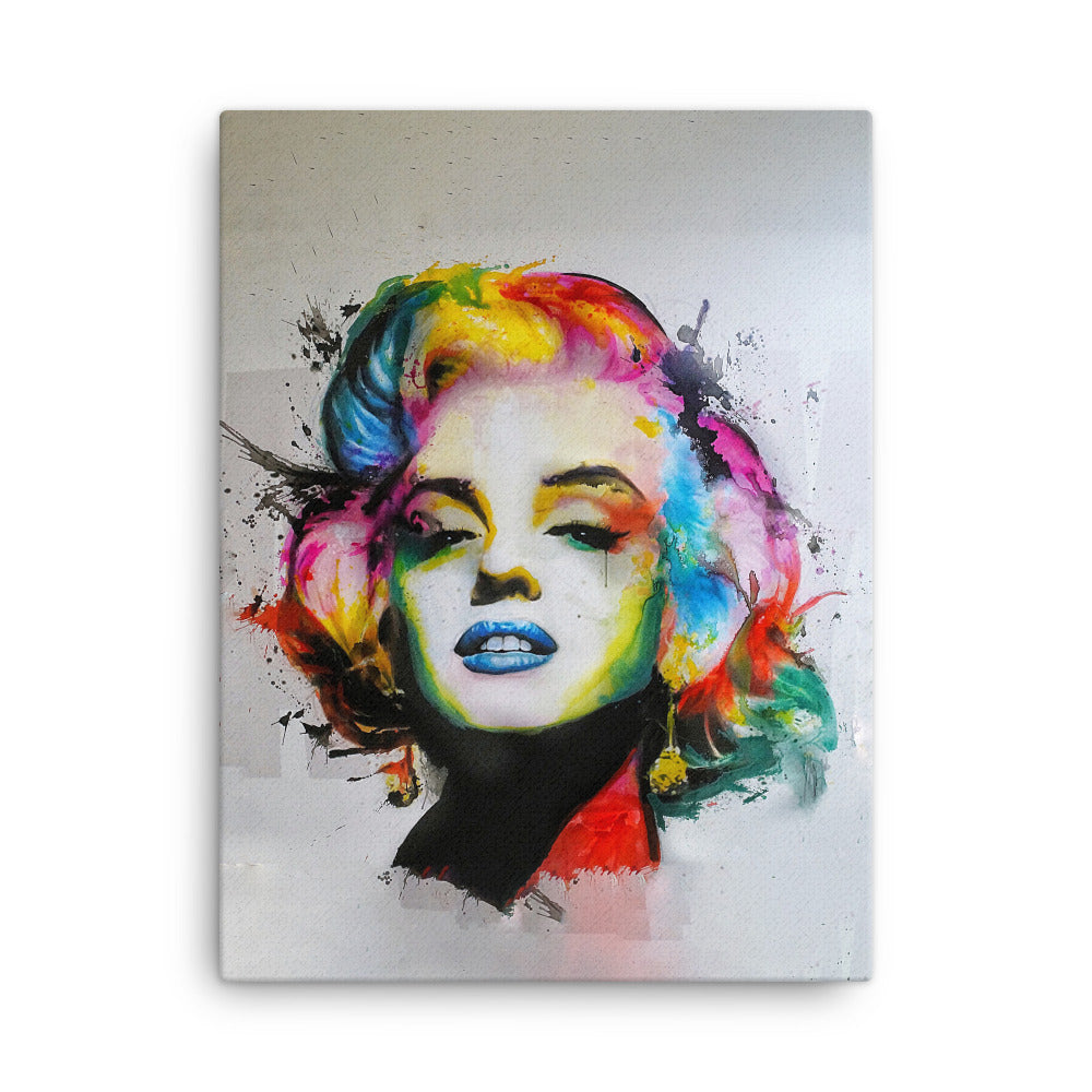 Leinwand - Marilyn Monroe Pop Art 30x41 cm (12"x16") artlia