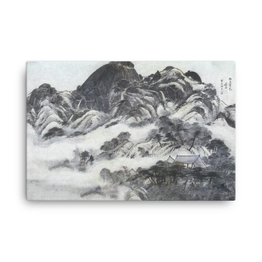 Mountain after Rain, Inwangjesaekdo - Leinwand 61x91 cm artlia