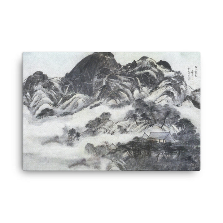 Mountain after Rain, Inwangjesaekdo - Leinwand 61x91 cm artlia