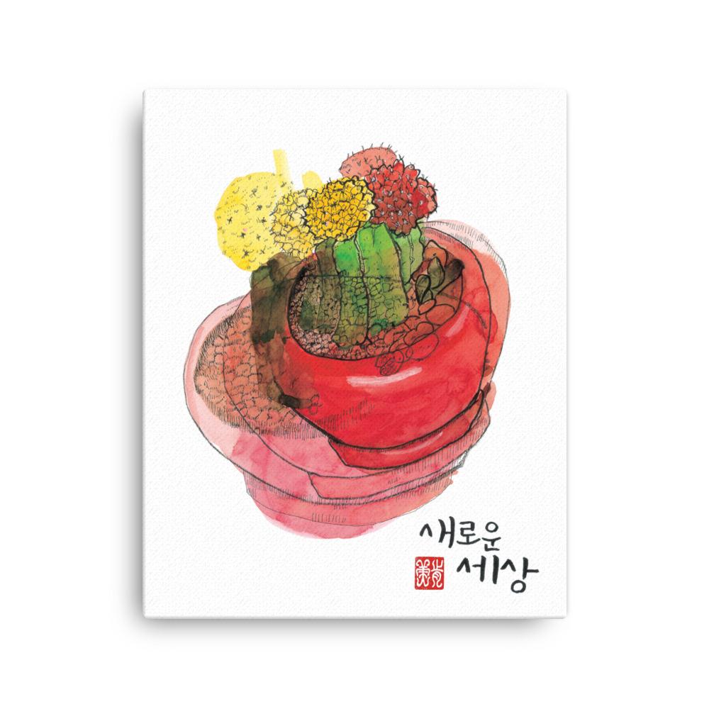 neue Sicht - Leinwand 41x51 cm artlia