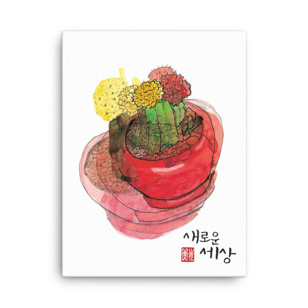 neue Sicht - Leinwand 30x41 cm artlia