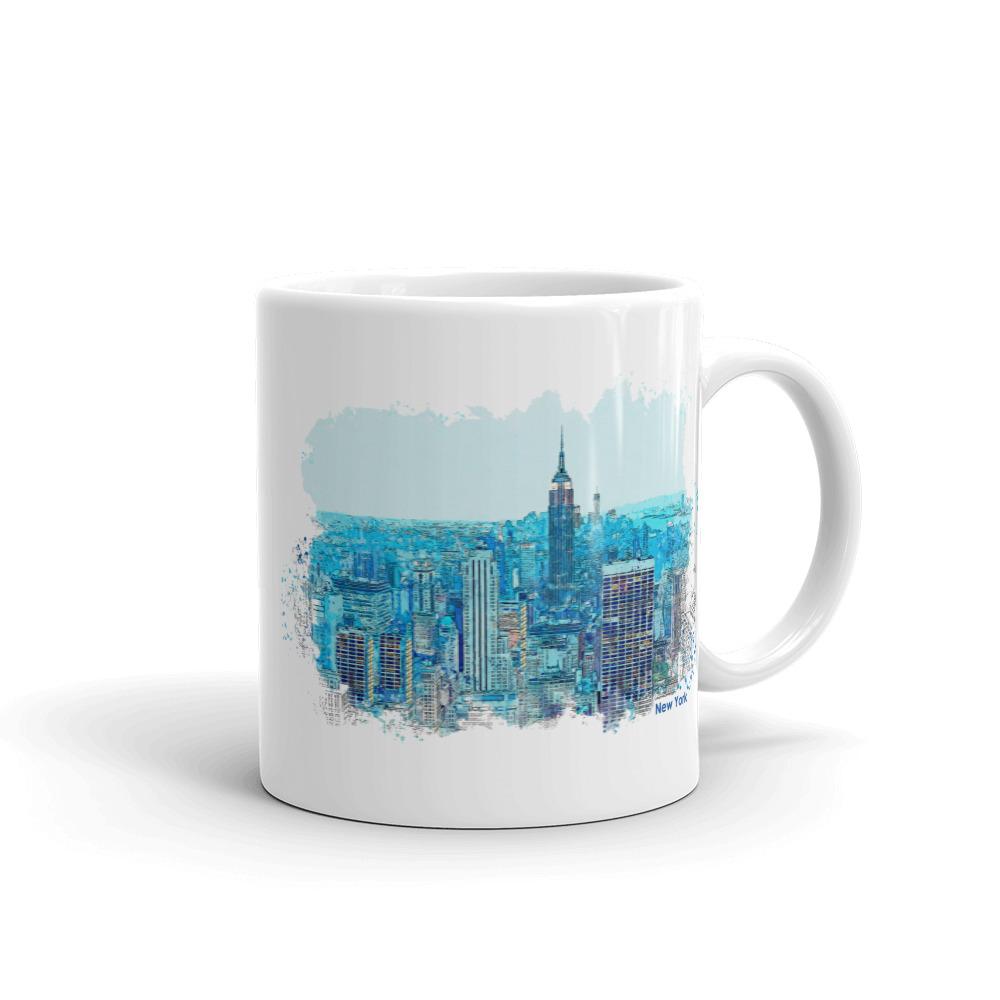 mug | New York in Blue, Art Print