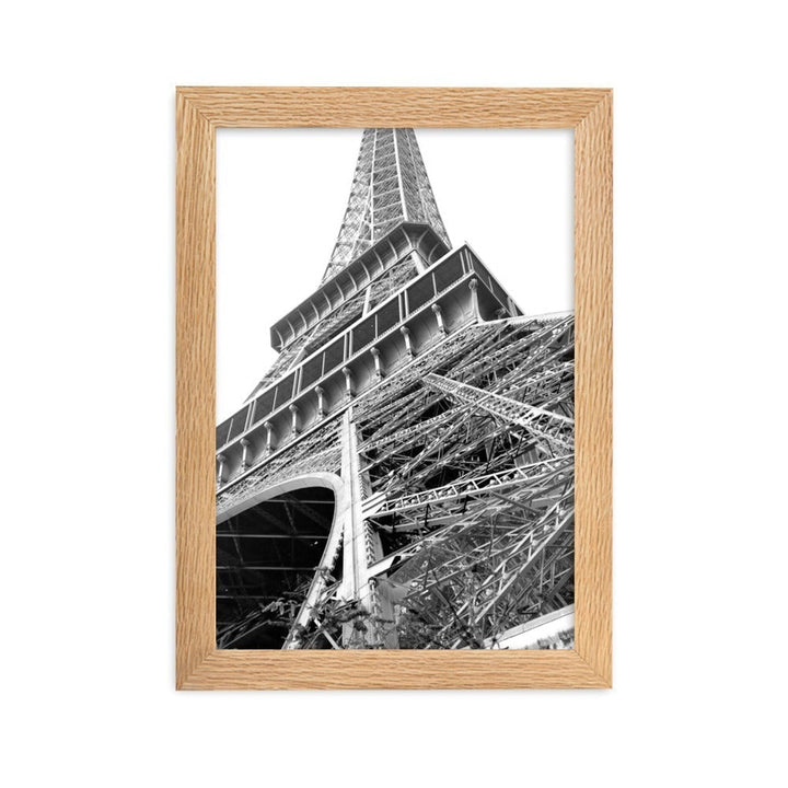 Paris Eiffel Tower - Poster im Rahmen Oak / 21×30 cm artlia