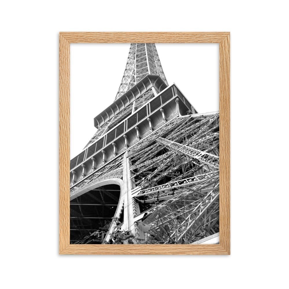 Paris Eiffel Tower - Poster im Rahmen Oak / 30×40 cm artlia