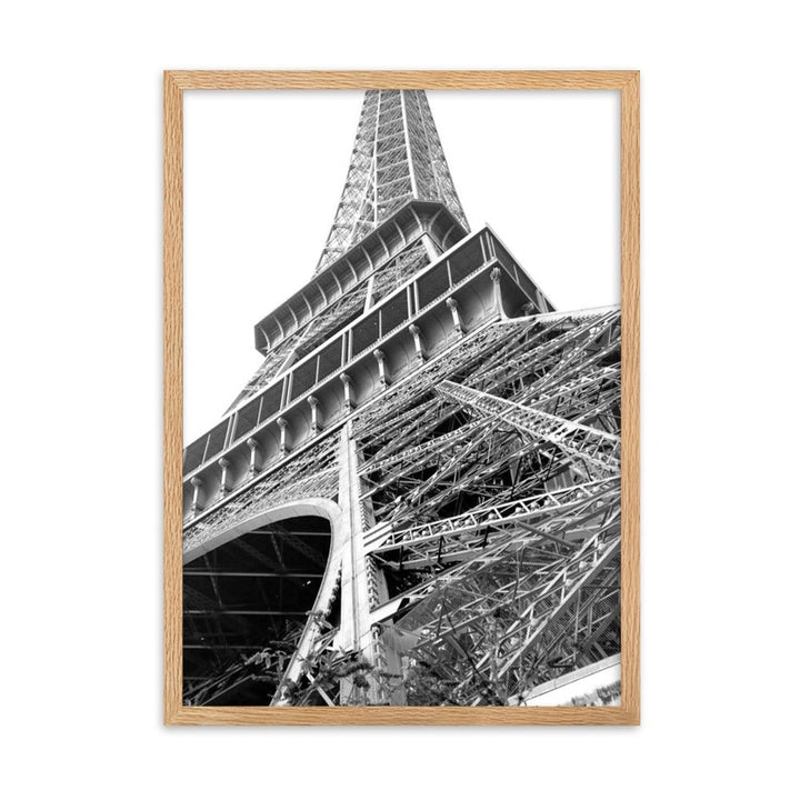 Paris Eiffel Tower - Poster im Rahmen Oak / 50×70 cm artlia