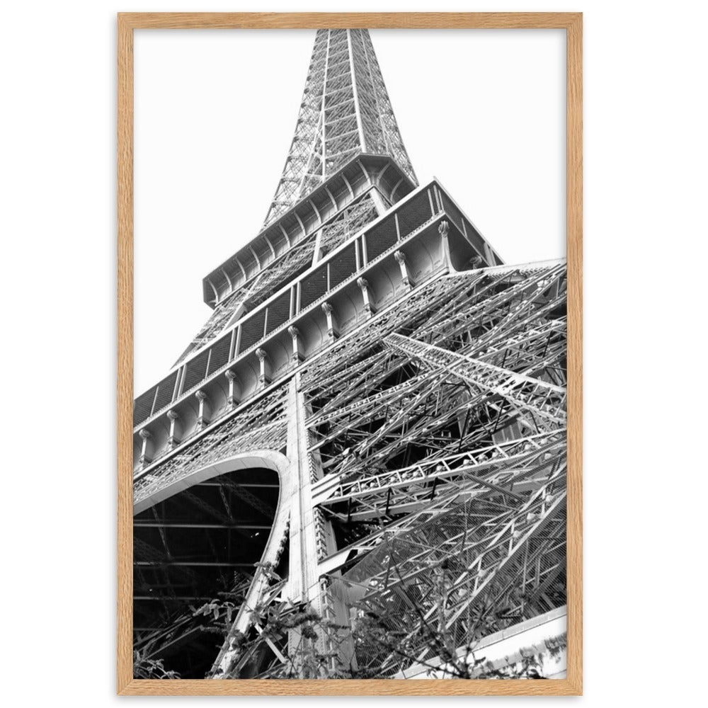 Paris Eiffel Tower - Poster im Rahmen Oak / 61×91 cm artlia