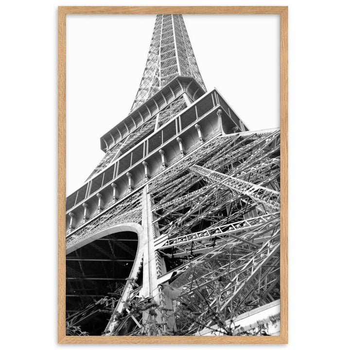 Paris Eiffel Tower - Poster im Rahmen Oak / 61×91 cm artlia