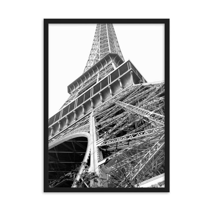 Paris Eiffel Tower - Poster im Rahmen Schwarz / 50×70 cm artlia
