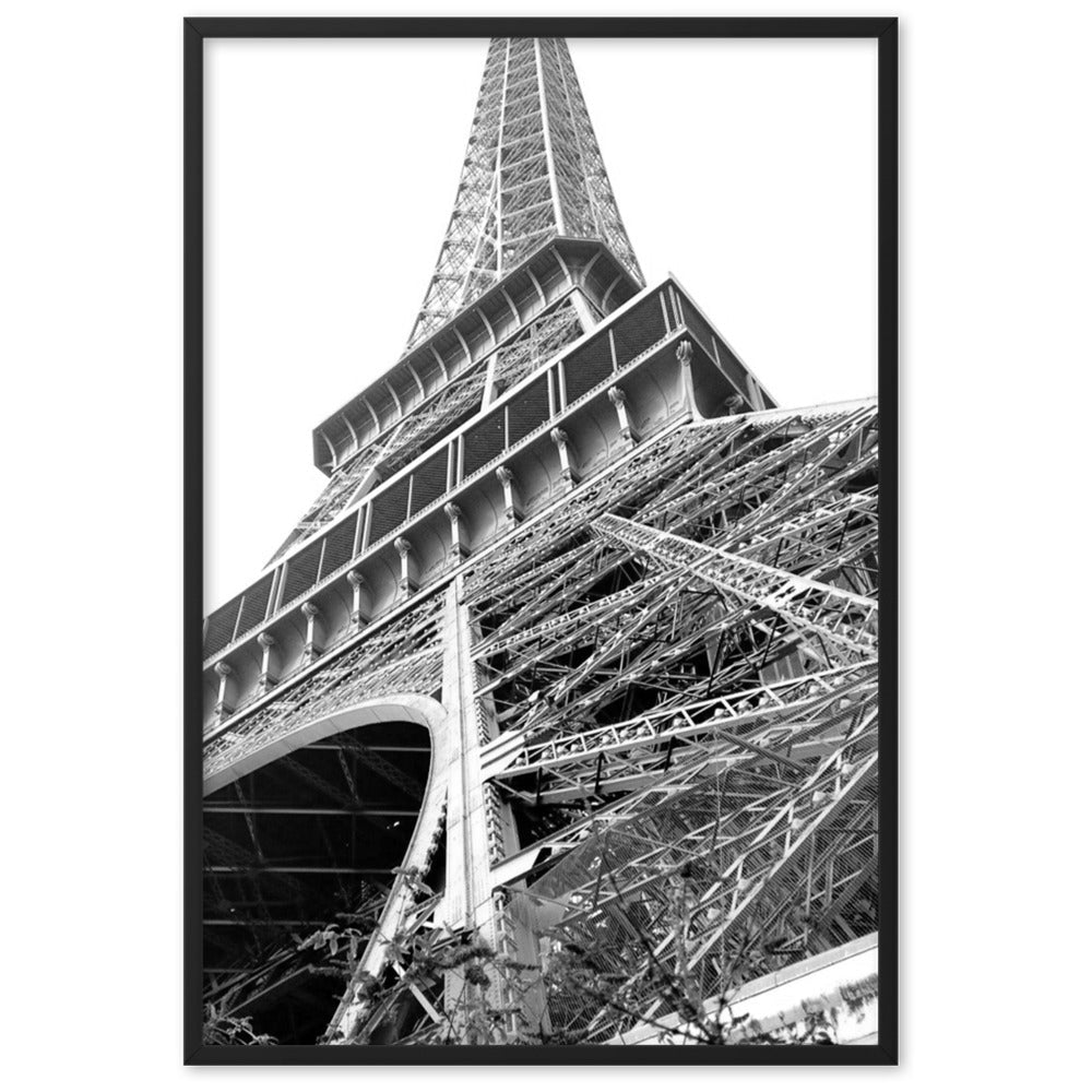 Paris Eiffel Tower - Poster im Rahmen Schwarz / 61×91 cm artlia