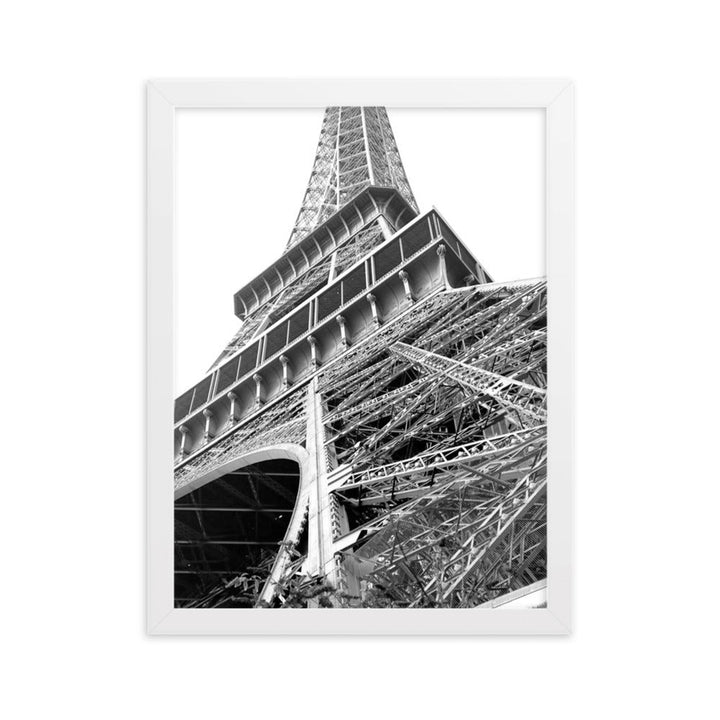 Paris Eiffel Tower - Poster im Rahmen Weiß / 30×40 cm artlia