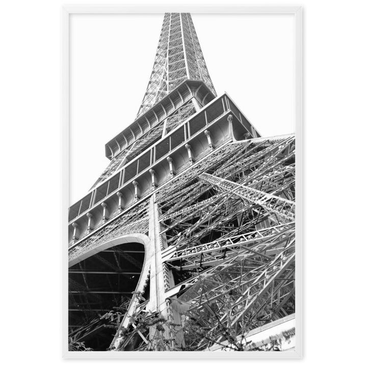 Paris Eiffel Tower - Poster im Rahmen Weiß / 61×91 cm artlia