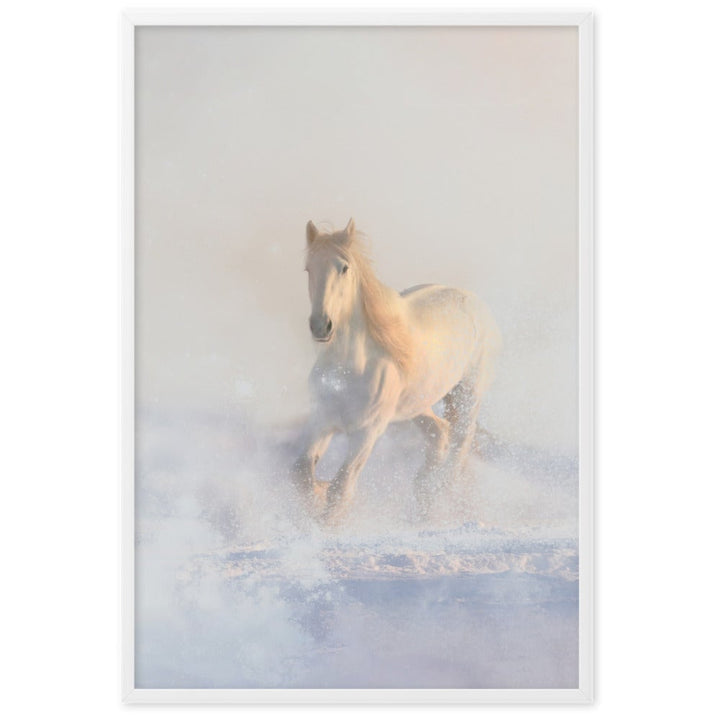 Pferd im Schnee - Poster artlia