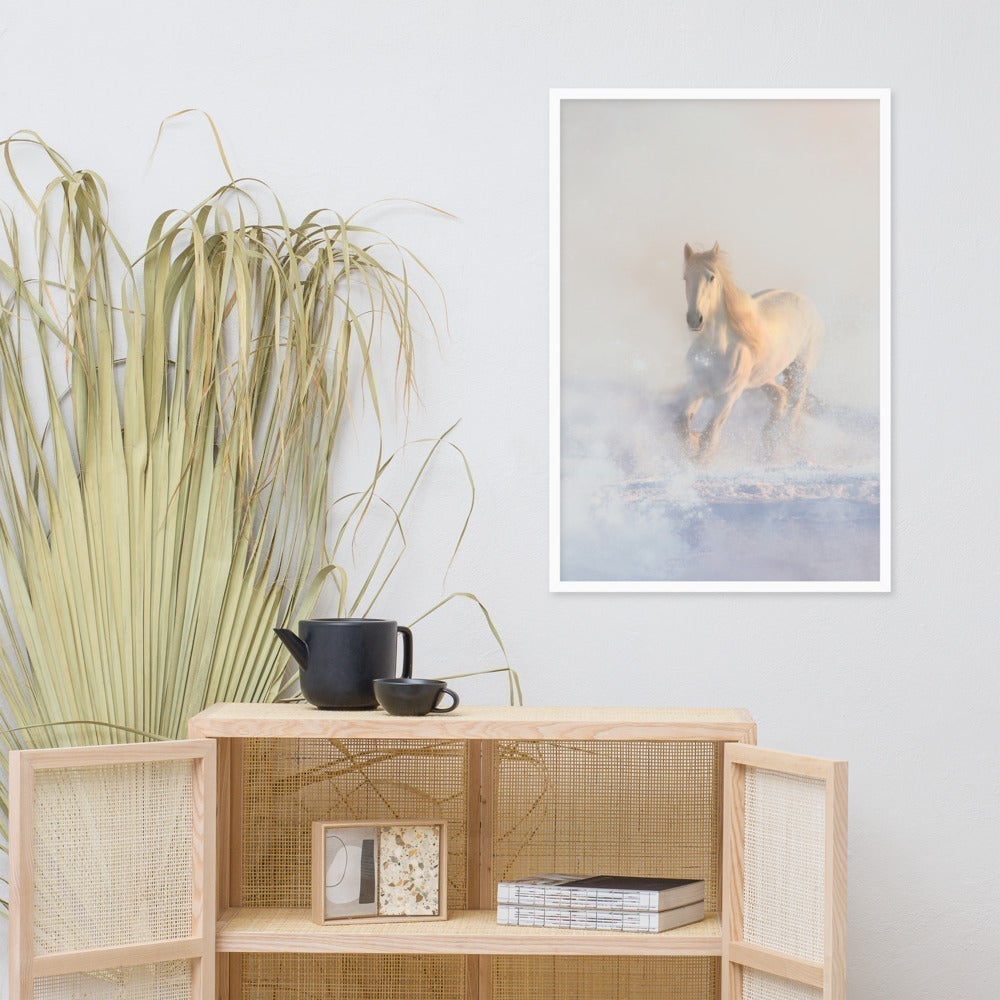 Pferd im Schnee - Poster artlia