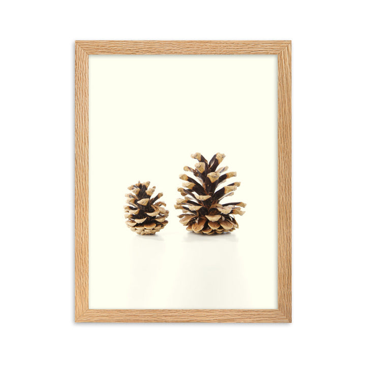 Pine Cone - Poster im Rahmen Oak / 30×40 cm artlia