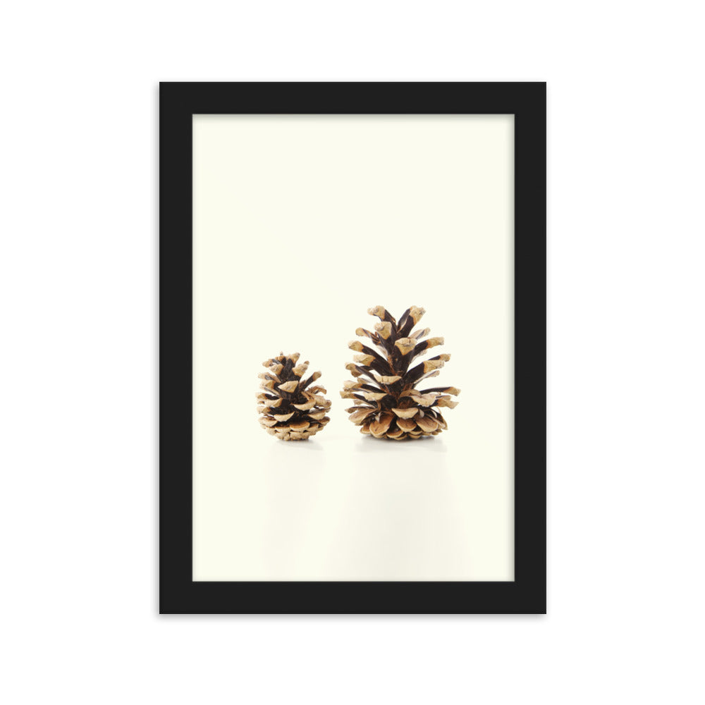 Pine Cone - Poster im Rahmen Schwarz / 21×30 cm artlia