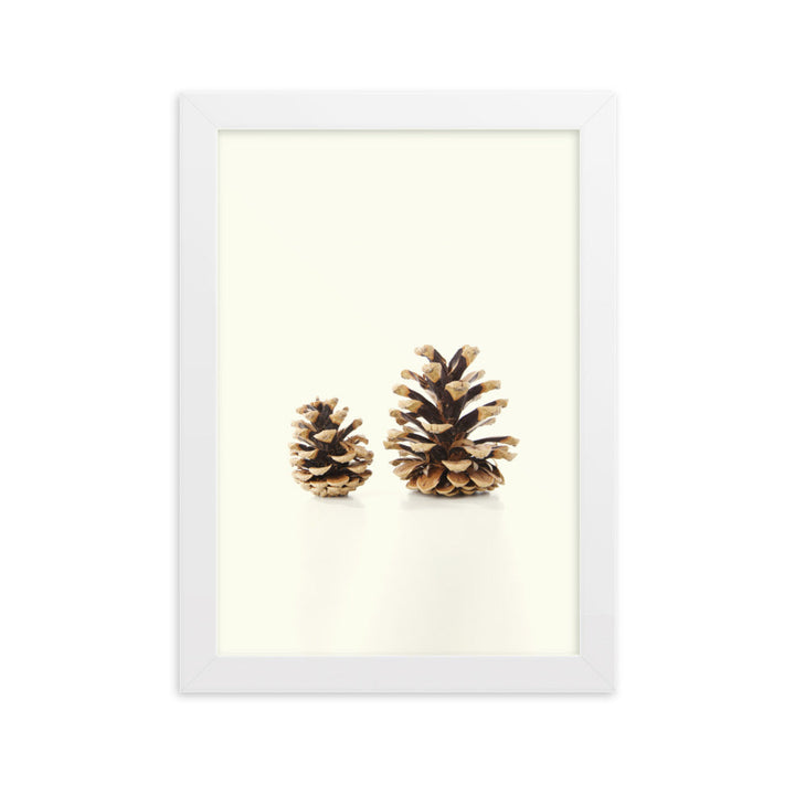 Pine Cone - Poster im Rahmen Weiß / 21×30 cm artlia
