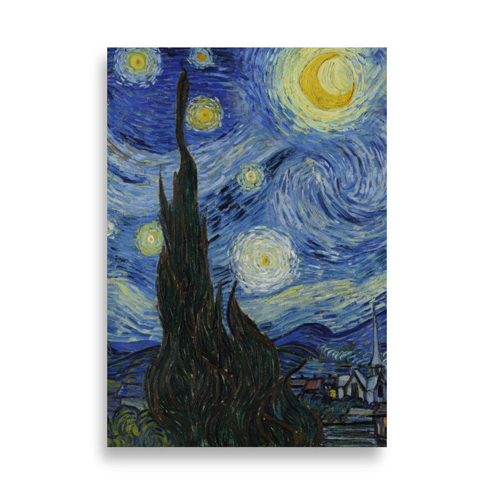 Poster - Starry Night, Van Gogh vertikal / 21×30 cm artlia