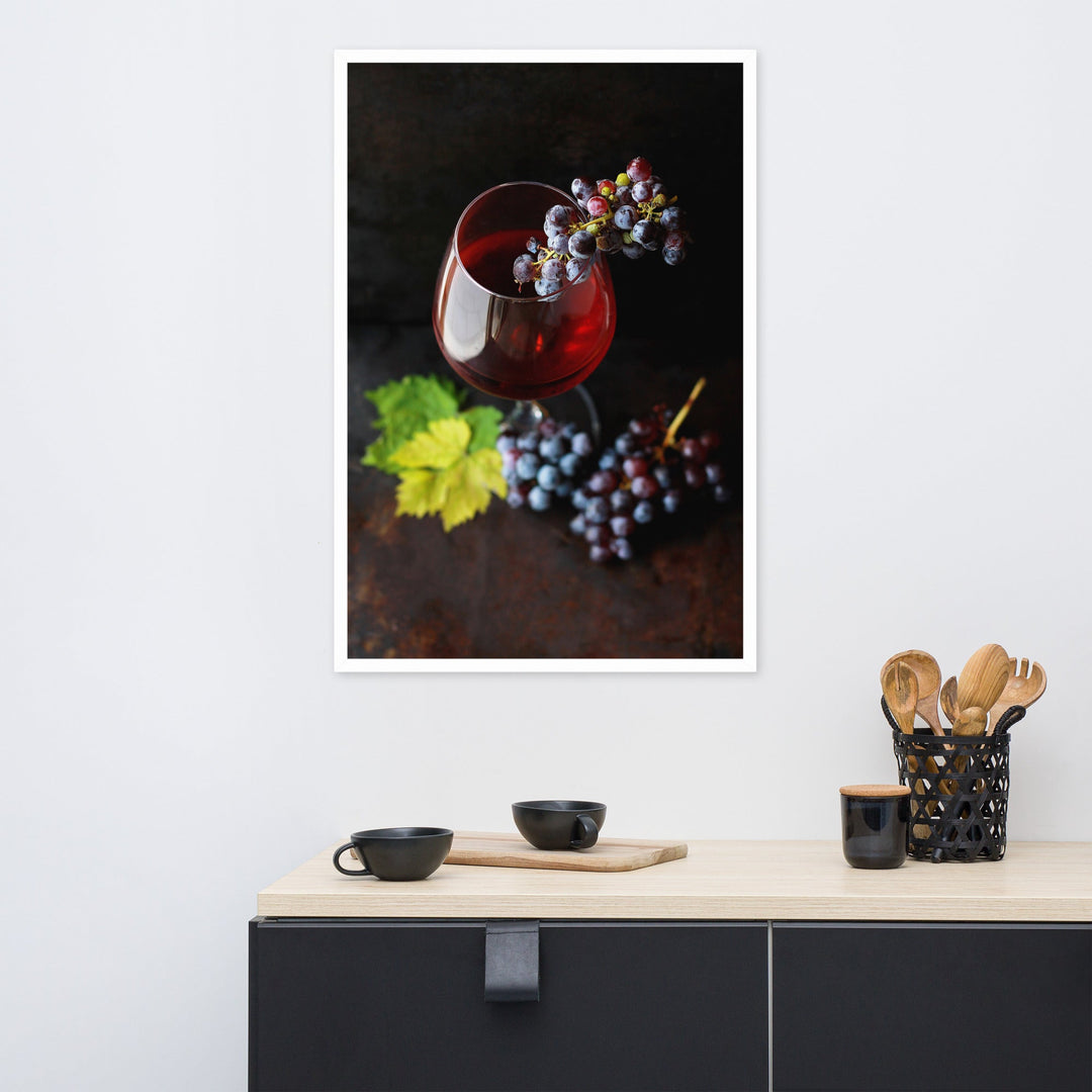 Poster - Wein und Trauben artlia