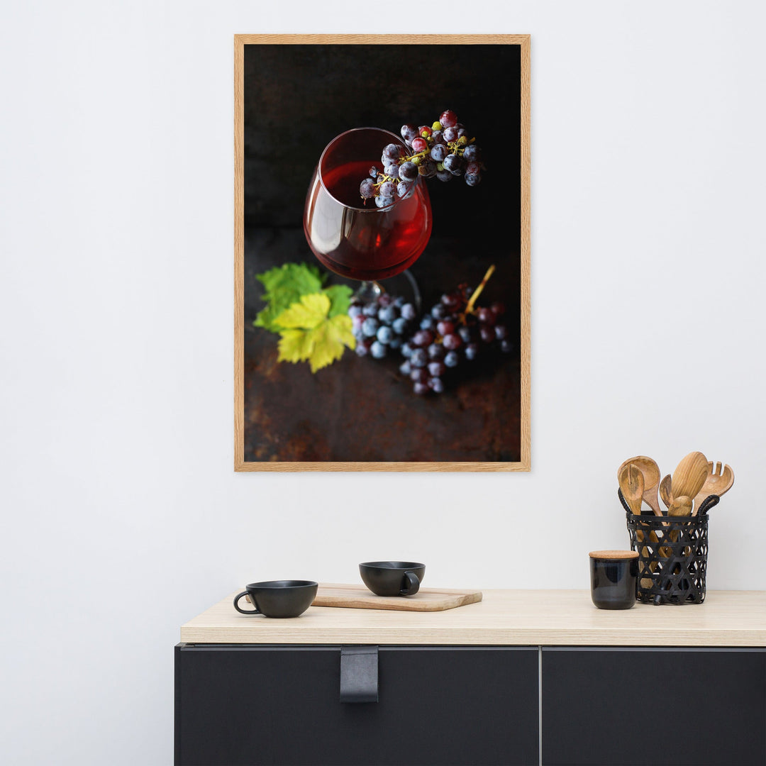 Poster - Wein und Trauben artlia