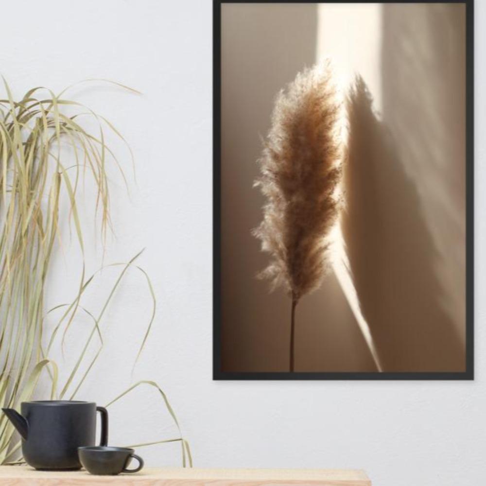 Schilf Reeds 02 - Poster im Rahmen artlia