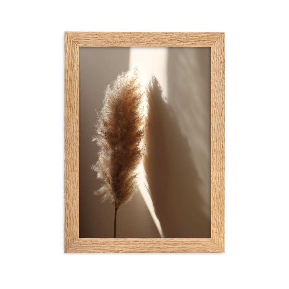 Schilf Reeds 02 - Poster im Rahmen Oak / 21×30 cm artlia