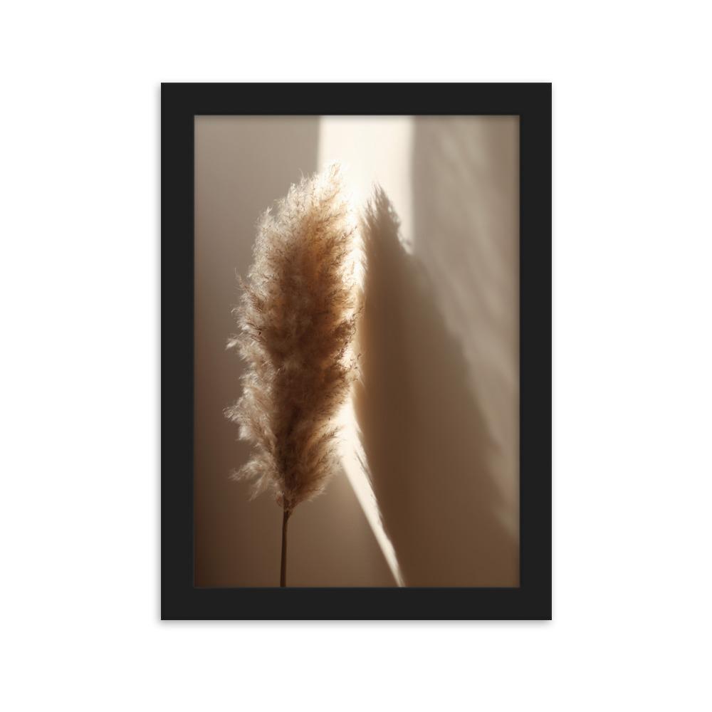 Schilf Reeds 02 - Poster im Rahmen Schwarz / 21×30 cm artlia