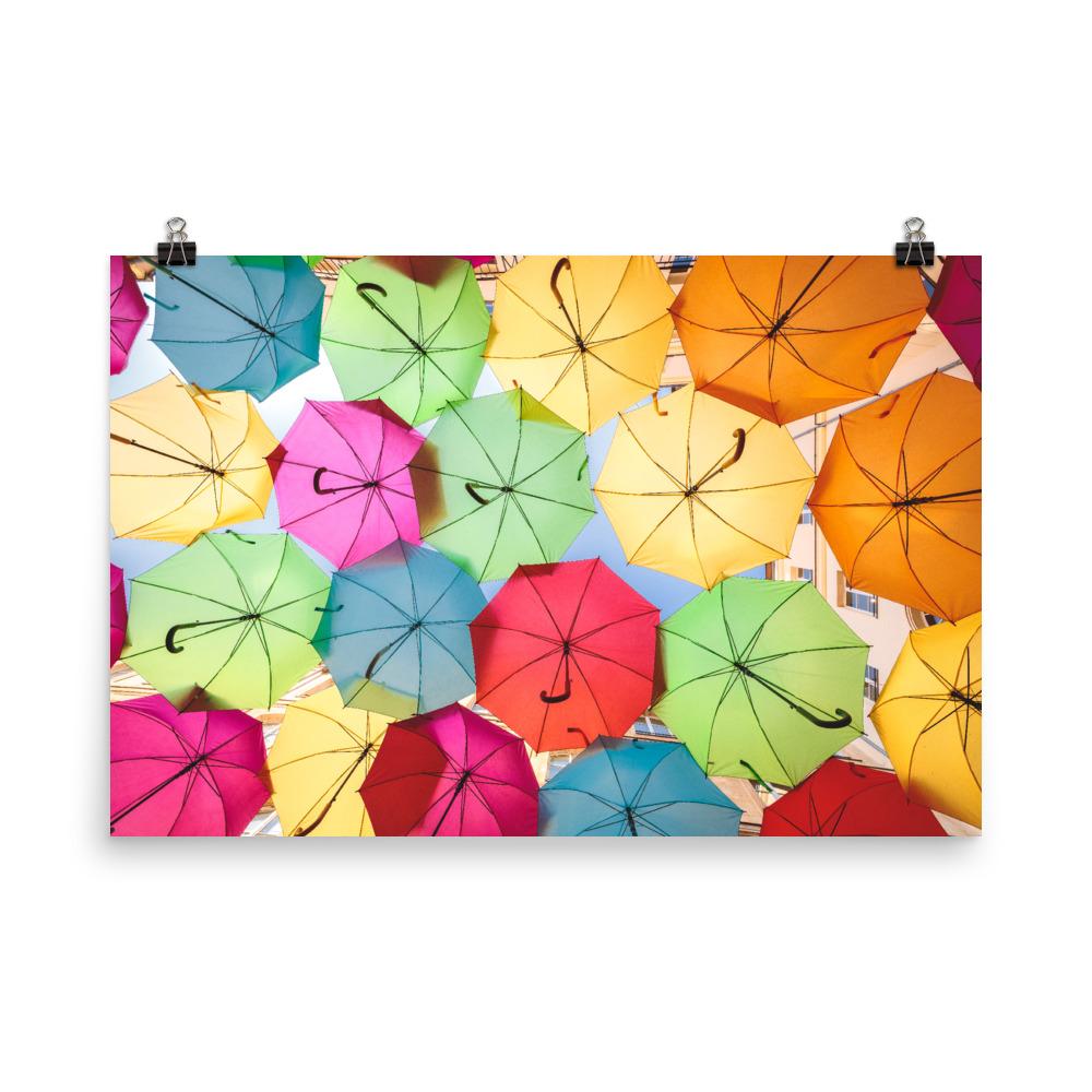 Regenbogenschirm - Poster 30x45 cm artlia