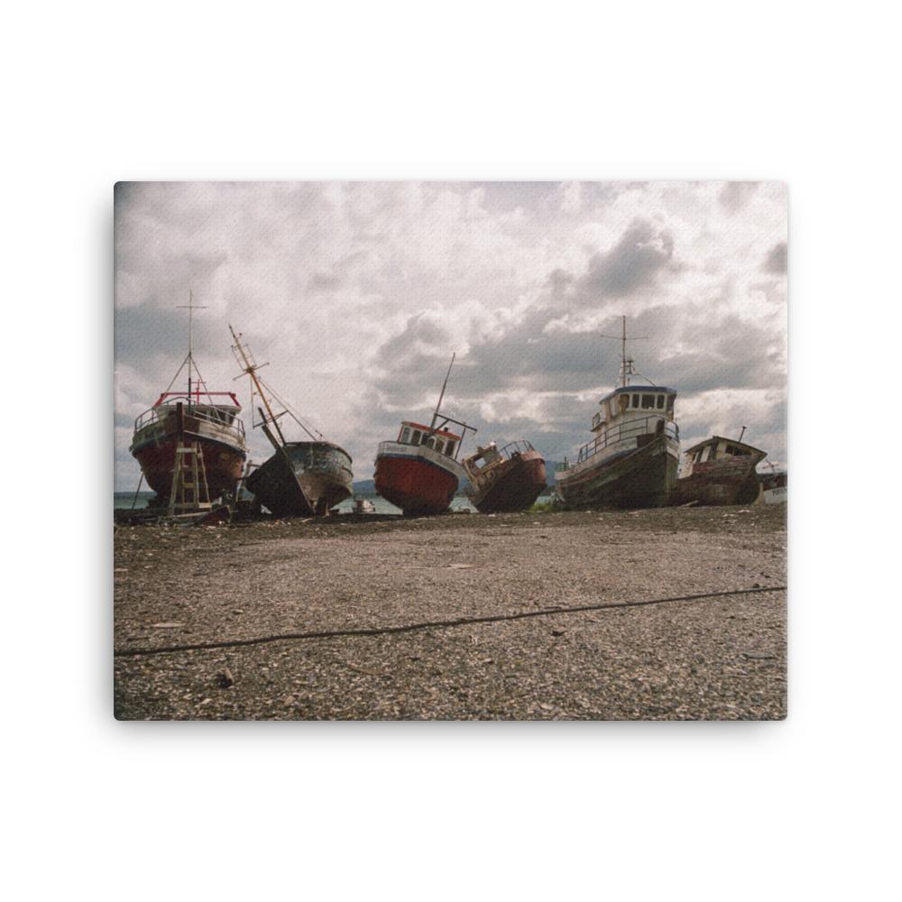 ruhende Schiffe - Leinwand 41x51 cm artlia