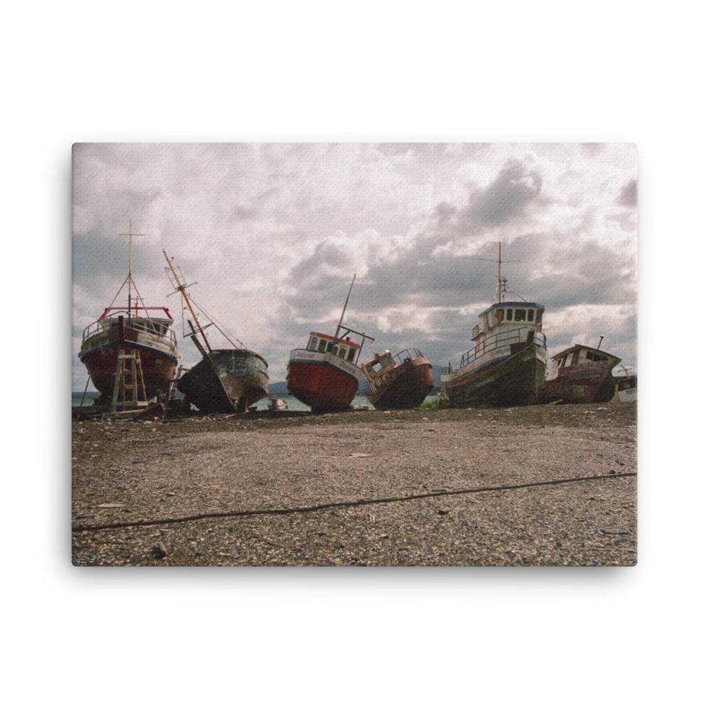 ruhende Schiffe - Leinwand 30x41 cm artlia