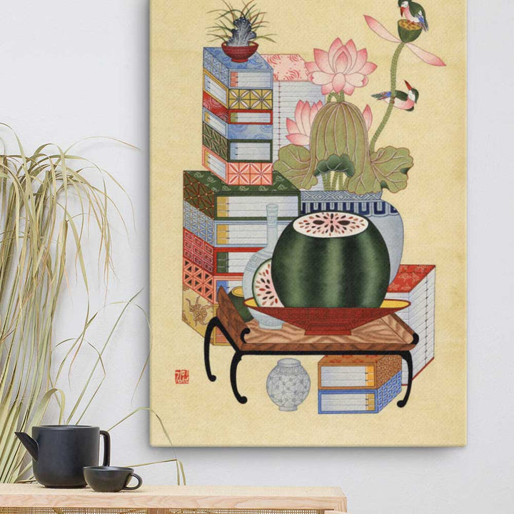 Sehnsucht nach Wissen - Leinwand 61x91 cm artlia