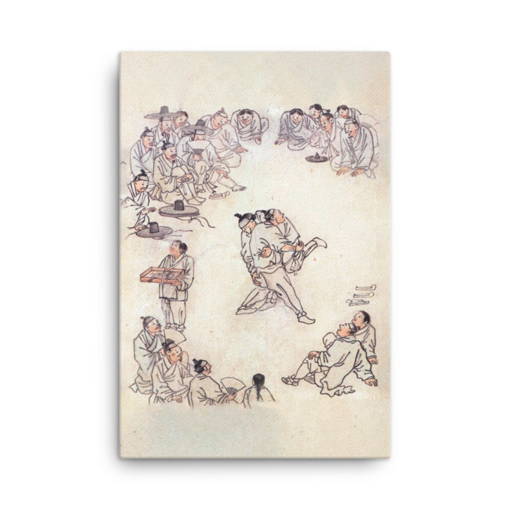 Ssireum-do, Kim Hong-do - Leinwand 61x91 cm artlia