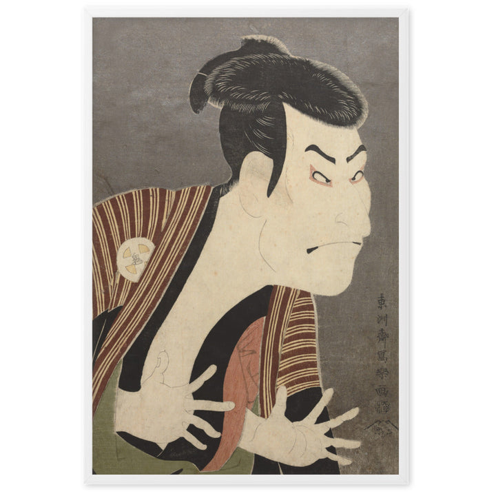 The Actor Otani Oniji, Sharaku - Poster im Rahmen Weiß / 61×91 cm artlia