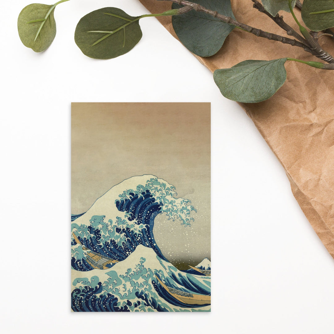 The Great Wave Hokusai - Postkarte artlia